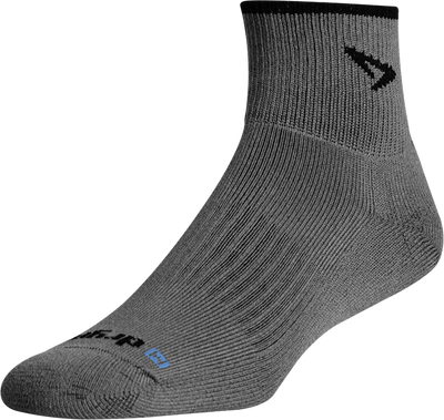 Drymax Trail Running - Quarter Crew Socks Dark Gray/Black