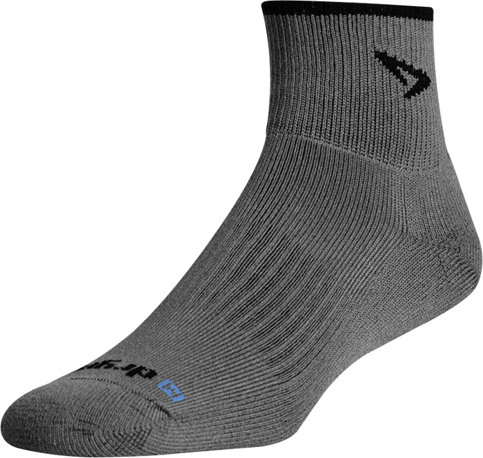 Drymax Trail Running - Quarter Crew Socks Dark Gray/Black