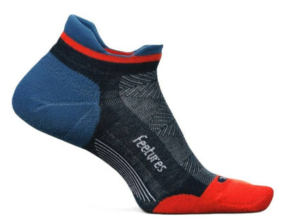 Feetures Elite Max Cushion - No Show Tab Socks Atmospheric Blue