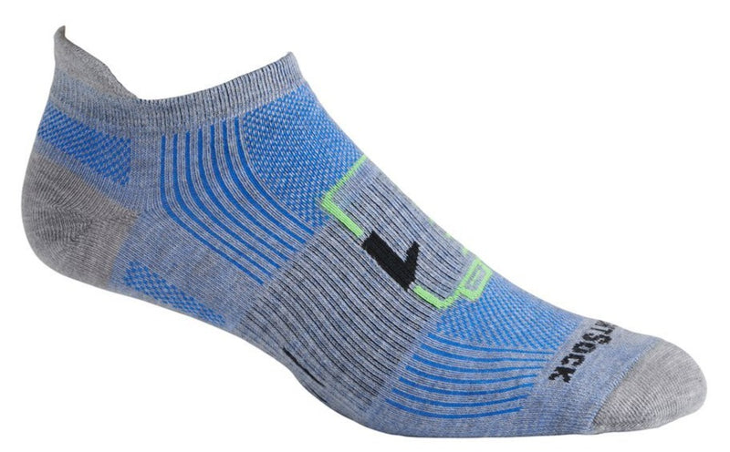 Wrightsock Eco Run - Tab Socks Grey/Blue