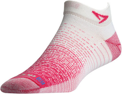 Drymax Thin Running - Mini Crew Socks October Pink/White