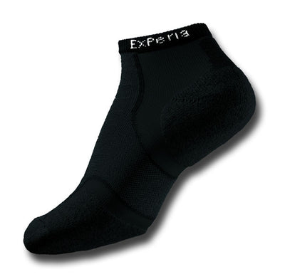 Thorlo Experia XCCU Micro - Low Cut Socks Black on Black