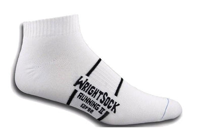 Wrightsock Running II - Lo Socks White