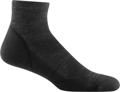 Darn Tough Men's Light Hiker Lightweight - Quarter Socks Black