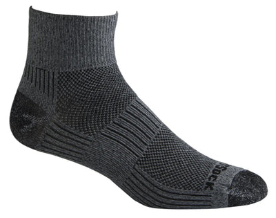 Wrightsock Coolmesh II - Quarter Socks Ash Twist/Black