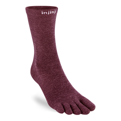 Injinji Liner Wool - Crew Socks Garnet