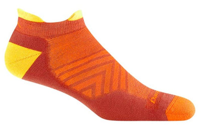 Darn Tough Men's Run Ultra-Lightweight - No Show Tab Socks Lava