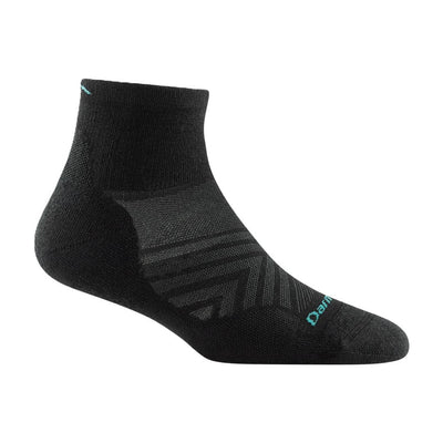 Darn Tough Women's Run Ultra-Lightweight - Quarter Socks Aqua