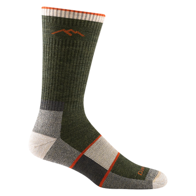 Darn Tough Men's Hiker Full Cushion Midweight - Boot Men's Midweight Hiking Socks Olive