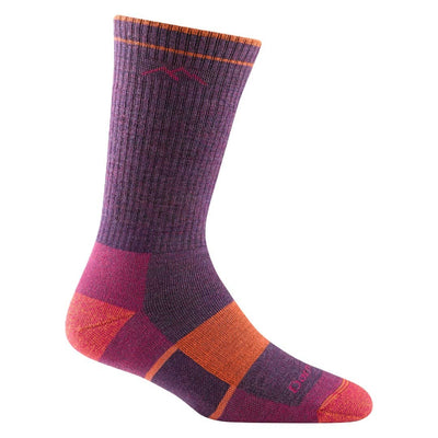 Darn Tough Women's Hiker Full Cushion Midweight - Boot Socks Plum Heather