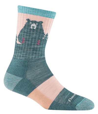 Darn Tough Women's Bear Town Hiker Lightweight - Micro Crew Socks Quartz