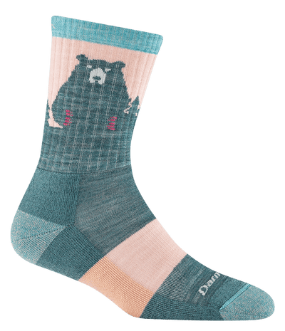 Darn Tough Women's Bear Town Hiker Lightweight - Micro Crew Socks Quartz