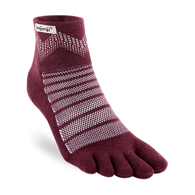 Injinji Outdoor Midweight NuWool - Mini Crew Socks Garnet