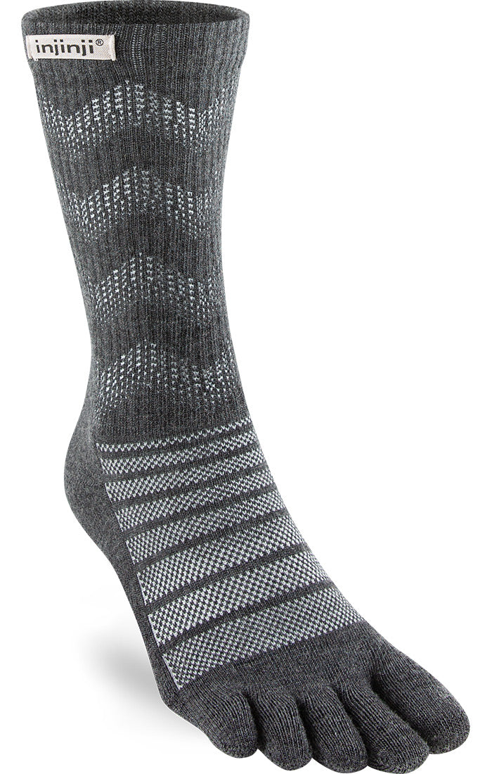 Injinji Outdoor Midweight NuWool - Crew Socks Slate