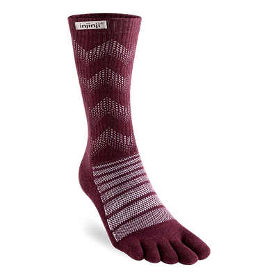 Injinji Outdoor Midweight NuWool - Crew Socks Garnet