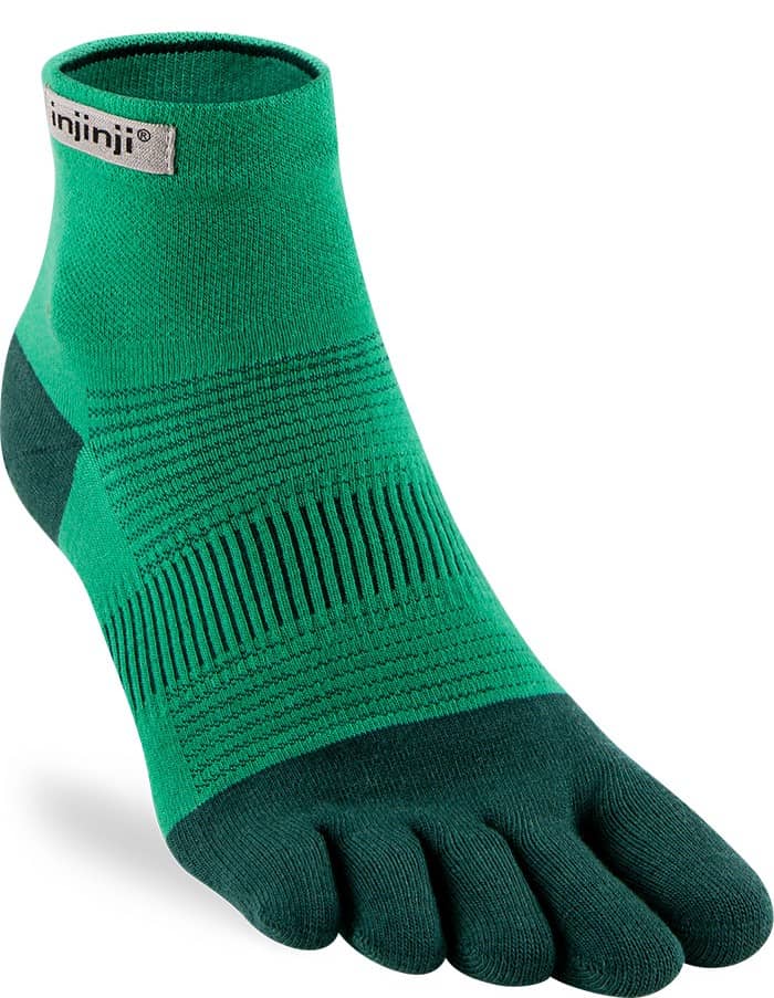 Injinji Run Lightweight Mini Crew Running Toe Socks –