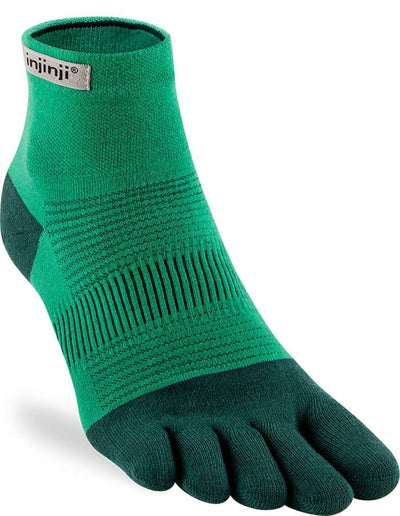 Injinji Run Lightweight - Mini Crew Socks Fern