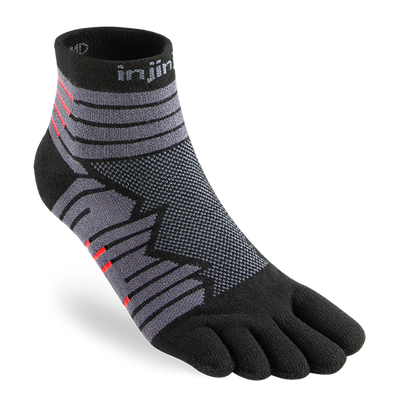 Injinji Ultra Run - Mini Crew Socks Onyx