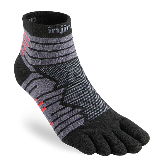 Injinji Ultra Run - Mini Crew Socks Onyx
