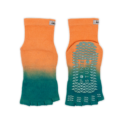 Injinji Grip Toeless - Mini Crew Socks Desert Oasis