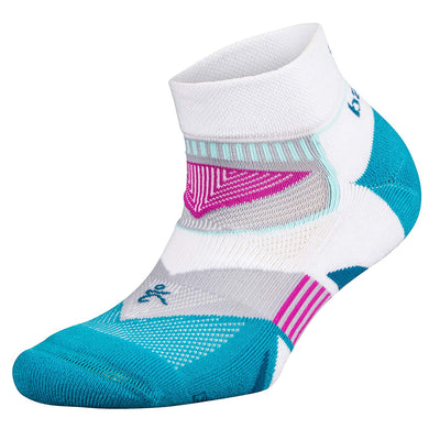 Balega Women's Enduro - Low Cut Socks White/Lake Blue