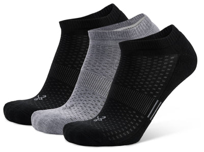 Balega Pacer Running Socks (3-Pack) Socks Black/Grey