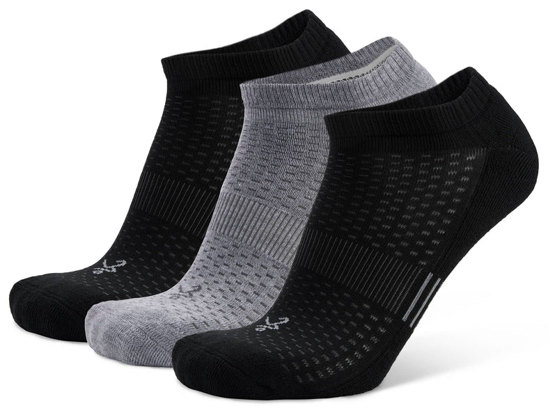 Balega Tempo Running Socks (3-Pack) Socks Black/Grey