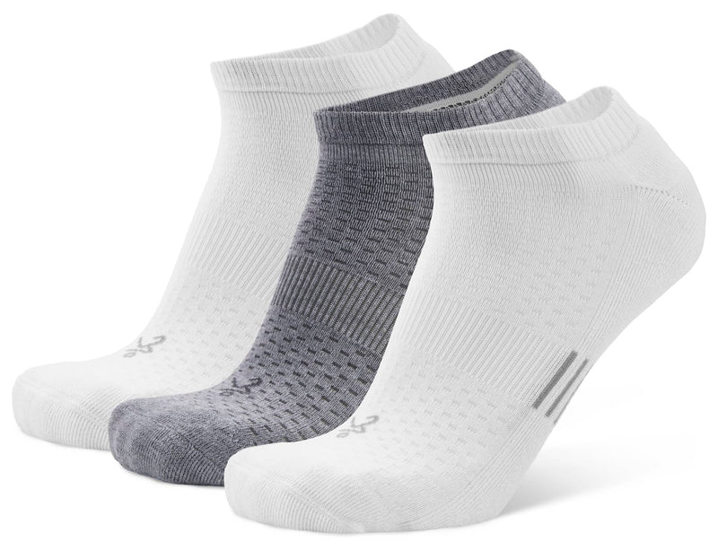 Balega Tempo Running Socks (3-Pack) Socks White/Grey