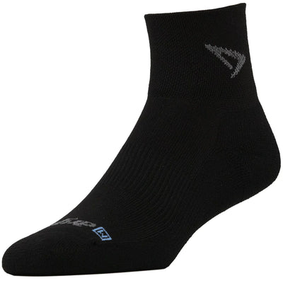 Drymax Lite Trail Running - Quarter Crew Socks Black/Gray