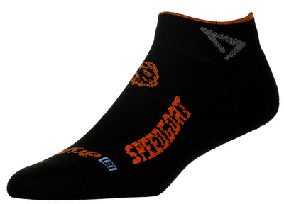 Drymax Lite Trail Running - Mini Crew Socks SPEEDGOAT - Black/Orange/Green