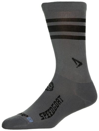 Drymax Lite Trail Running - Crew Socks SPEEDGOAT - Dark Gray/Black