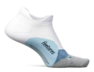 Feetures Elite Ultra Light - No Show Tab Socks White Sky