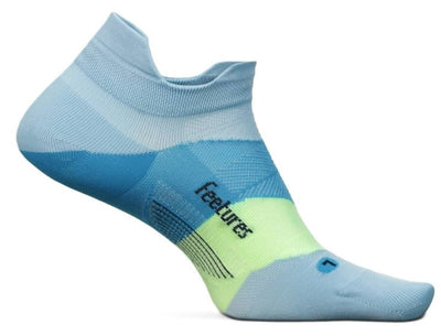 Feetures Elite Ultra Light - No Show Tab Socks Blue Crystal