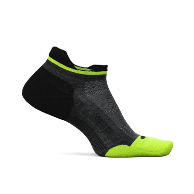 Feetures Elite Max Cushion - No Show Tab Socks Midnight Neon