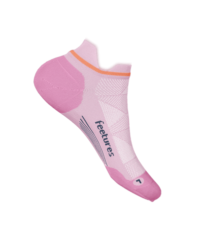 Feetures Elite Max Cushion - No Show Tab Socks Pink Blitz