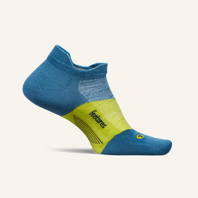 Feetures Merino 10 Ultra Light - No Show Tab Socks Elemental Blue