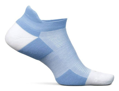 Feetures High Performance Cushion - No Show Tab Socks Cornflower