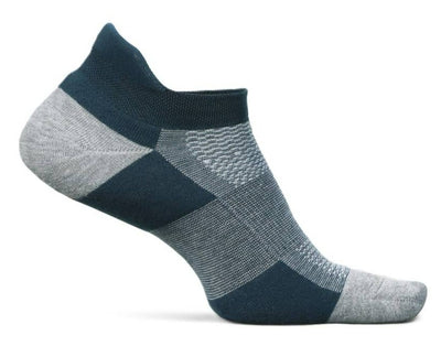 Feetures High Performance Cushion - No Show Tab Socks French Navy