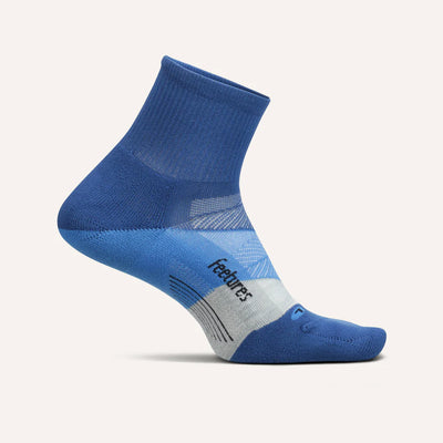 Feetures Elite Ultra Light - Quarter Socks Buckle Up Blue