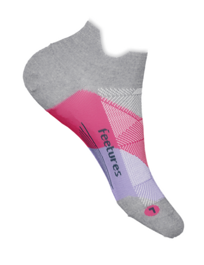 Feetures Elite Max Cushion - No Show Tab Socks Gradual Gray