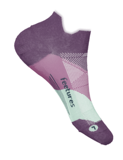 Feetures Elite Light Cushion - No Show Tab Socks Peak Purple