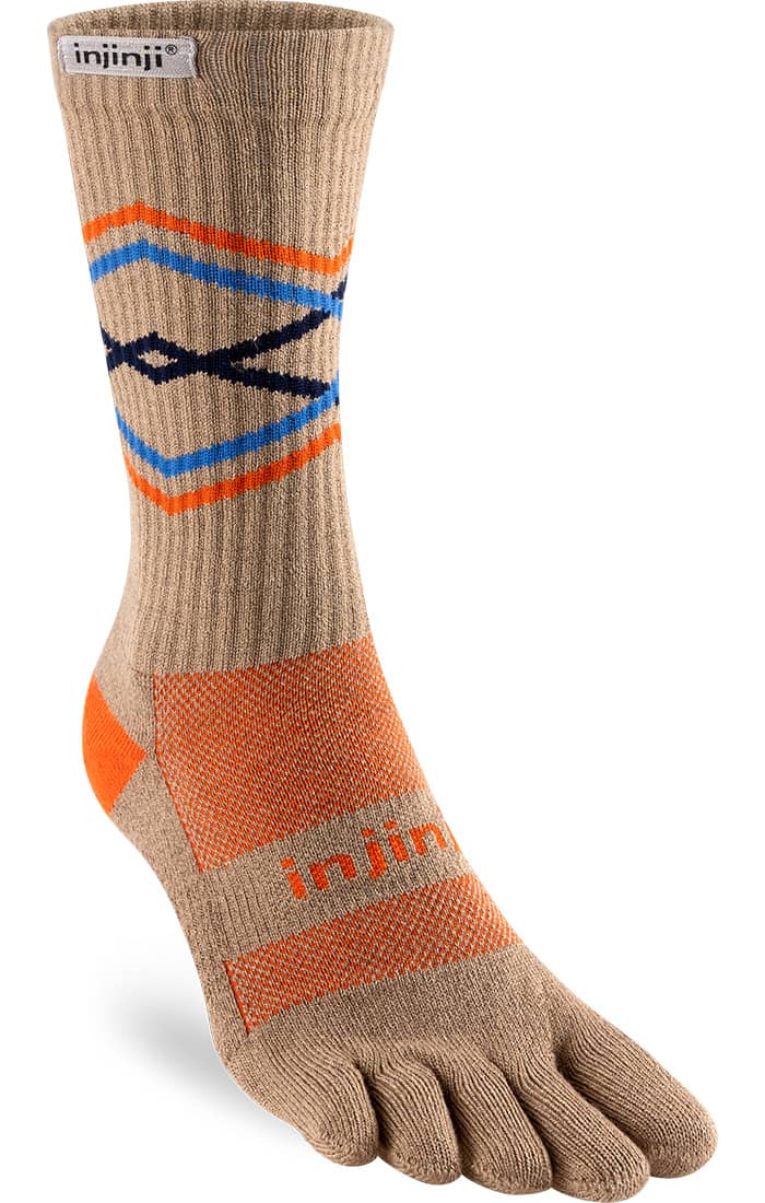 Injinji Trail Midweight - Crew Socks Grain