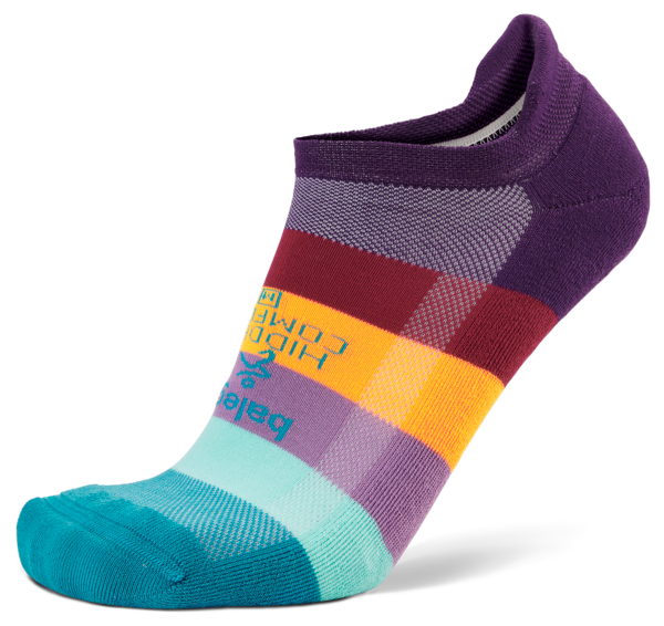 Balega Hidden Comfort Socks Charged Purple/Aqua