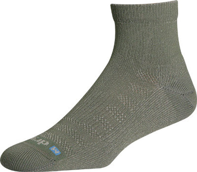 Drymax Lite Hiking - Quarter Crew Socks Foliage Green/Anthracite
