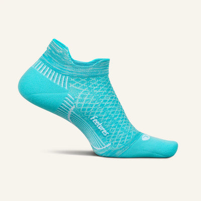 Feetures Plantar Fasciitis Relief Sock Light Cushion - No Show Tab Socks Aqua Spring