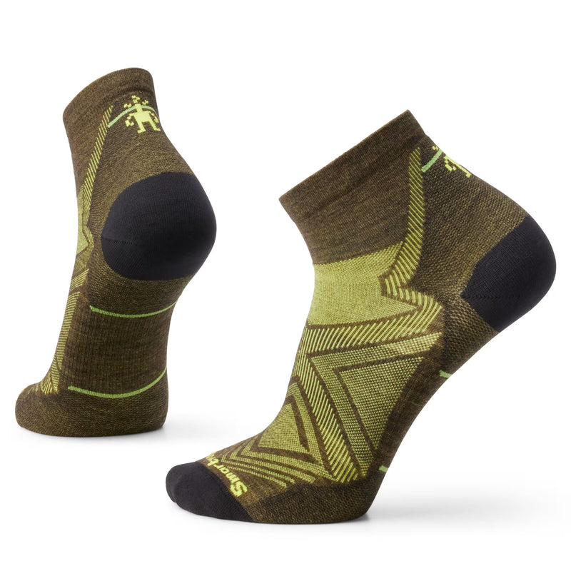 Smartwool Run Zero Cushion - Ankle Socks Military Olive