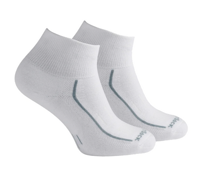 Wrightsock Endurance - Quarter Socks White