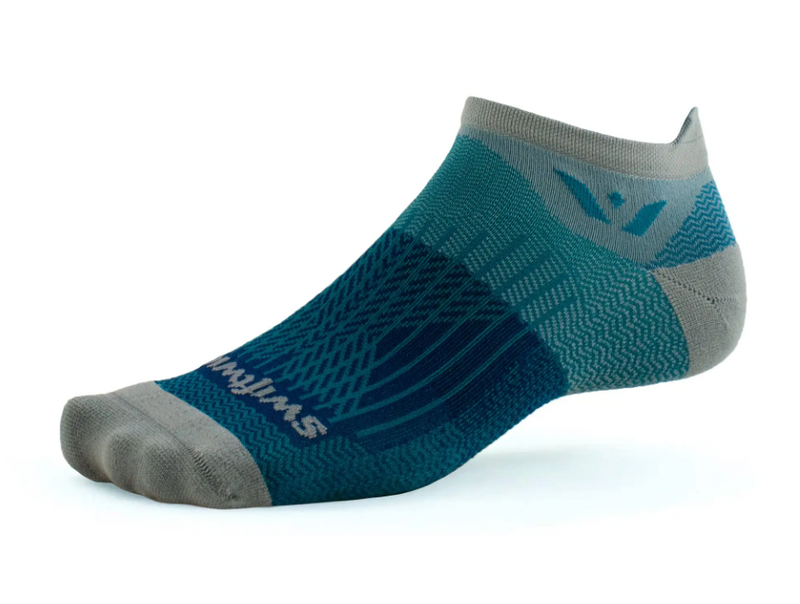 Swiftwick Aspire Zero - No Show Socks Pewter Navy