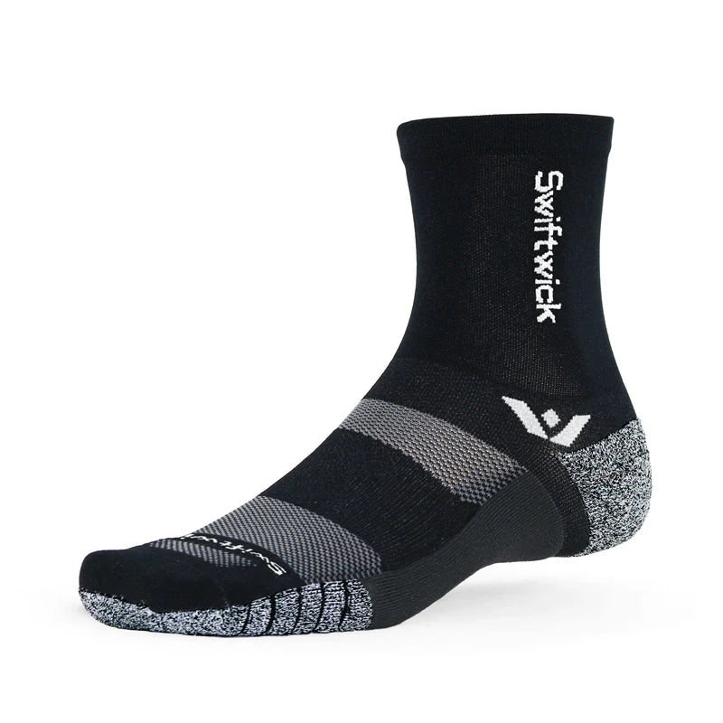 Swiftwick Flite XT Five - Crew Socks Black
