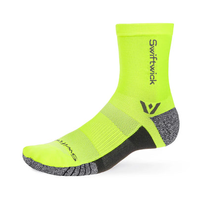 Swiftwick Flite XT Five - Crew Socks Hi-Viz Yellow